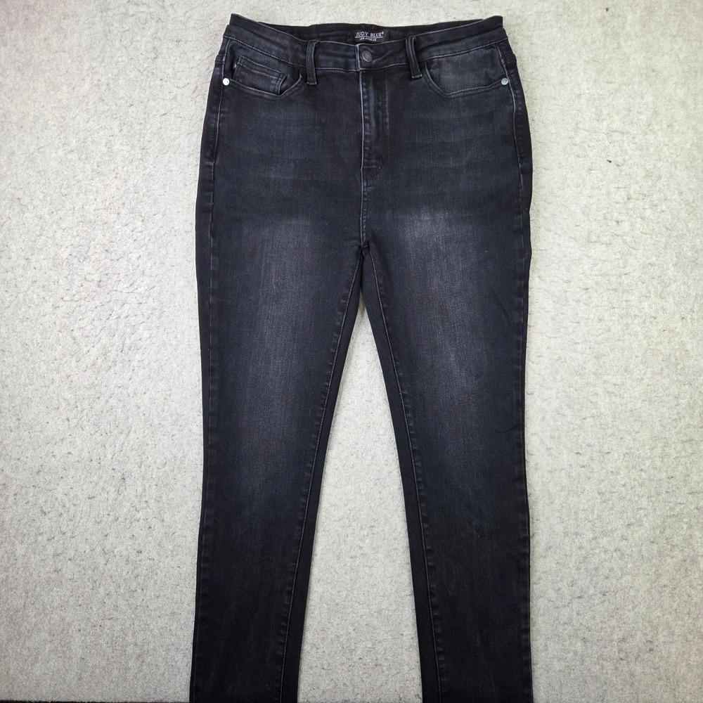 Judy Blue Skinny Jeans Womens 15/32 Black Excellent Faded High Rise JB88450BK